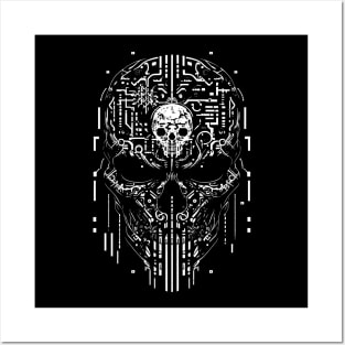 tekno skull 2 Posters and Art